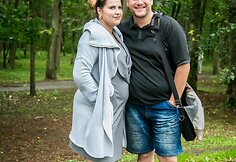 Merūnas Vitulskis su žmona Erika