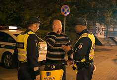 Rugsėjo 16 d. vakaro policijos reidas Vilniuje