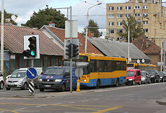 Vilniaus Naujamiestyje transporto spūstys
