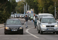 Vilniaus Naujamiestyje transporto spūstys