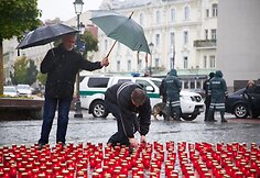 Vilniuje žvakučių akcija organų donorams pagerbti