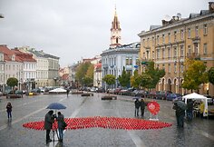 Vilniuje žvakučių akcija organų donorams pagerbti
