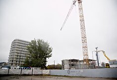 Vilniaus Kalvarijų gatvėje statomi daugiabučiai namai