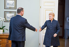 Saulius Skvernelis ir Dalia Grybauskaitė