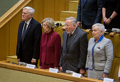 Valdas Adamkus, Alma Adamkienė, Vytautas Landsbergis, Gražina Ručytė-Landsbergienė