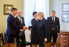 &Scaron;arūnas Rameikis, Saulius Urbanavičius, Edita Janu&scaron;ienė, Dalia Grybausakitė,  Evaldas Pa&scaron;ilis