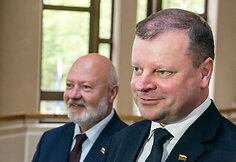 Saulius Skvernelis ir Eugenijus Gentvilas