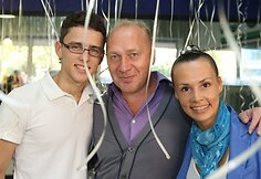 Donatas Montvydas, Jurijus Smoriginas ir Veronika Brasaitė 