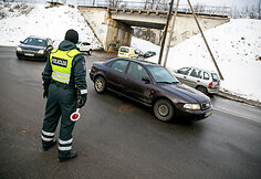 Rytinis kelių policijos reidas Vilniuje