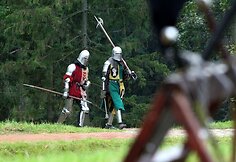 Riterių turnyras tapo pirmuoju renginiu ant lankytojams atverto Rokanti&scaron;kių piliakalnio.