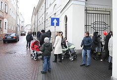 Kalėdų mugė prezidentūros kieme
