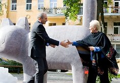 Paminklo J.Ivanauskaitei atidengimas