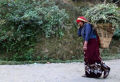 Nepalo moters portretas