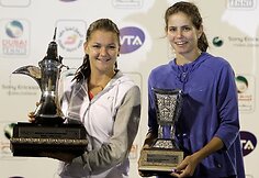 Agnieszka Radwanska ir Julia Goerges