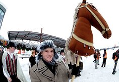 „Sartai 2011“ žirgų lenktynių akimirka