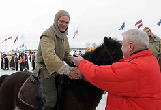 „Sartai 2011“ žirgų lenktynių akimirka