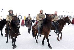 „Sartai 2011“ žirgų lenktynių akimirka