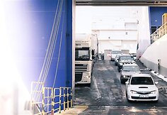 Išvažiuojame iš kelto. Pasiekėme Švediją