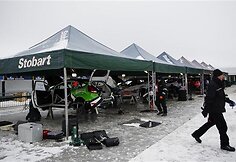 „Rally Sweden 2012“. Serviso zona prieš varžybų startą