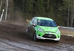 &bdquo;OKarte Autosporta Akademija&ldquo; organizuotų &bdquo;Ford Fiesta R2&ldquo; bandymų Latvijoje akimirka