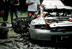 Sušaudytas „Porsche 911“