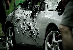 Sušaudytas „Porsche 911“