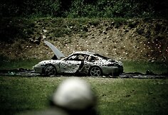Sušaudytas „Porsche 911“