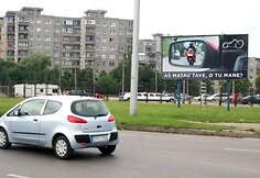 Motomanų socialinės akcijos stendai