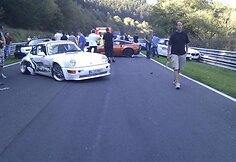 Nuomotu &bdquo;Corvette&ldquo; sukelta avarija Niurburgringe
