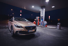 Lenkjoje &bdquo;Volvo&ldquo; pozavo &bdquo;Verva&ldquo; degalinėje