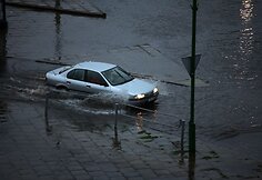Potvynis Ry&scaron;ininkų gatvėje.