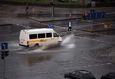 Potvynis Ry&scaron;ininkų gatvėje.