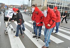 Streikuotojų demonstracija