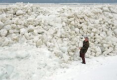 Ledų sangrūdos Dunojaus upėje
