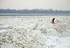 Ledų sangrūdos Dunojaus upėje