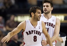 Jose Calderonas ir Linas Kleiza