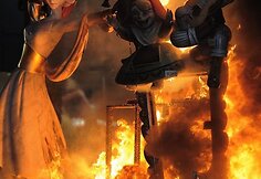 „Las Fallas“ festivalio akimirka