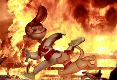 „Las Fallas“ festivalio akimirka