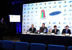 Spaudos konferencijos akimirka
