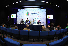 Spaudos konferencijos akimirka