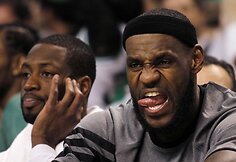 Dwayne'as Wade'as ir LeBronas Jamesas