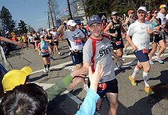 Bostono maratono akimirka