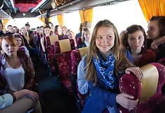 Studentai autobuse