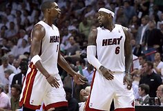 Chrisas Boshas ir LeBronas Jamesas