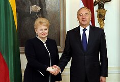 Dalia Grybauskaitė ir Andris Bėrzinis