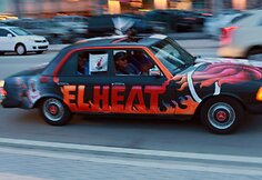 Majamio &bdquo;Heat&ldquo; gerbėjų automobilis