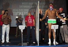 Davido Haye ir Derecko Chisora svėrimo ceremonija 