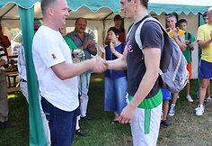 Lietuvos U20 krepšinio rinktinės trenerio Kazio Maskvyčio sutiktuvės Darbėnuose