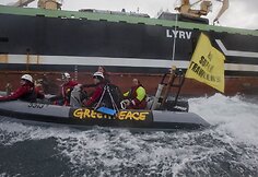 „Greenpeace“ aktyvistų protestas