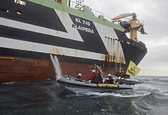 „Greenpeace“ aktyvistų protestas